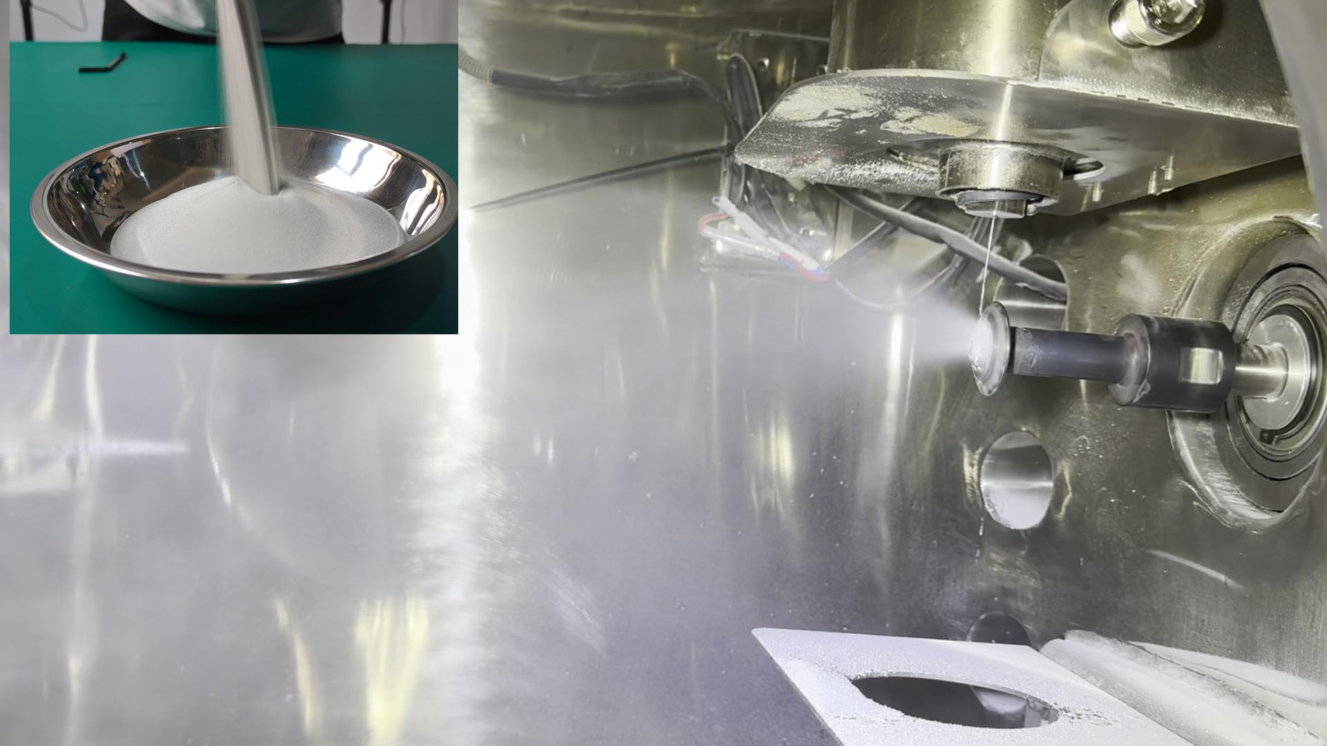 50 kHz Ultrasonic Tin Powder Atomization Project result chart